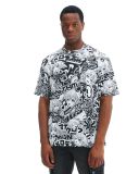Koszulka z motywem mangi all over - czarny - CROPP - small3