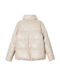 Beżowa kurtka puffer z ekoskóry - beżowy - CROPP - small6