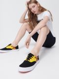 Trampki z nadrukiem - czarny - CROPP - small1
