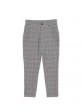 Szare spodnie chino slim w kratę - jasny szary - CROPP - small4