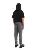 Szare spodnie chino slim w kratę - jasny szary - CROPP - small3