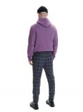 Ciemnoszare spodnie chino slim w kratę - szary - CROPP - small3