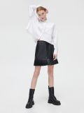 Spódnica z imitacji skóry - czarny - CROPP - small1