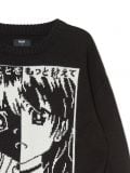 Czarny sweter z motywem mangi - czarny - CROPP - small4
