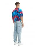 Jeansy wide leg z nadrukami - niebieski - CROPP - small3