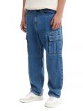 Niebieskie jeansy baggy - niebieski - CROPP - small3