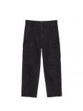 Czarne jeansy wide leg - czarny - CROPP - small4