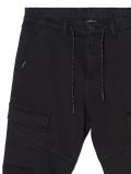 Pantaloni jogger cargo, din denim - negru - CROPP - small5