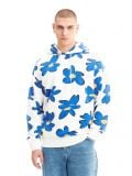 Bluza z kapturem w kwiaty - kremowy - CROPP - small1