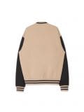Beżowa bluza bomber z haftami - beżowy - CROPP - small6