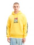 Żółta bluza z kapturem i nadrukami - żółty - CROPP - small1