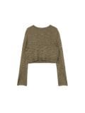 Pulover scurt - verde-prăfuit - CROPP - small2