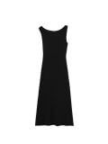 Sukienka midi z asymetrycznym dekoltem - czarny - CROPP - small4