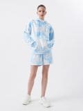 Hoodie in Batik-Optik - Blau - CROPP - small2