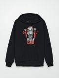 Hanorac oversized La casa de papel - negru - CROPP - small4
