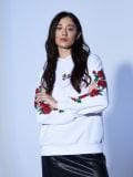 Bluza z różami - biały - CROPP - small2