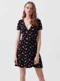 Czarna sukienka w kwiaty - czarny - CROPP - small5