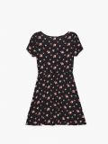 Czarna sukienka w kwiaty - czarny - CROPP - small3