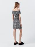 Sukienka hiszpanka w kwiaty - kremowy - CROPP - small3