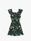 Sukienka hiszpanka w kwiaty - zielony - CROPP - small4