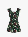 Sukienka hiszpanka w kwiaty - zielony - CROPP - small6