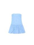 Niebieska sukienka mini w kratę - niebieski - CROPP - small1