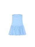 Niebieska sukienka mini w kratę - niebieski - CROPP - small2