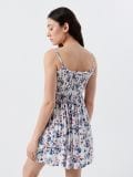 Рокля с флорални мотиви - бял - CROPP - small3