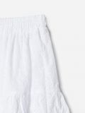 Ażurowa spódnica z falbanką - biały - CROPP - small5