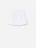 Ażurowa spódnica z falbanką - biały - CROPP - small6
