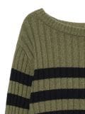 Pulover în dungi - verde-prăfuit - CROPP - small7