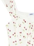 Biała sukienka mini z motywem wiśni - biały - CROPP - small5