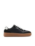 Czarne sneakersy z białymi elementami - czarny - CROPP - small1