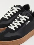 Czarne sneakersy z białymi elementami - czarny - CROPP - small3