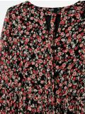 Sukienka w kwiaty - czerwony - CROPP - small3
