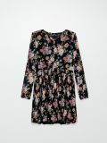Sukienka w kwiaty - czarny - CROPP - small2