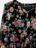 Sukienka w kwiaty - czarny - CROPP - small3