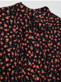 Plisowana sukienka w kwiaty - czerwony - CROPP - small5