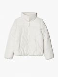 Krótka kurtka puffer - kremowy - CROPP - small4