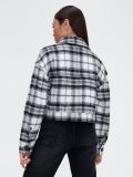Kurtka koszulowa w kratę - czarny - CROPP - small3