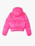 Neonowa kurtka z kapturem - różowy - CROPP - small6