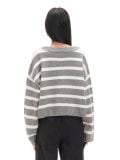 Szary sweter w białe paski - szary - CROPP - small6
