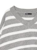 Szary sweter w białe paski - szary - CROPP - small4