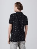 Koszulka polo z nadrukiem - czarny - CROPP - small6
