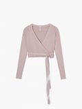 Sweter z wiązaniem - brązowy - CROPP - small4