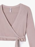 Sweter z wiązaniem - brązowy - CROPP - small6