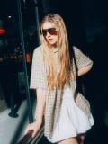 Сукня з коміром-стійкою - білий - CROPP - small7
