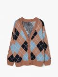 Kardigan w romby - brązowy - CROPP - small4