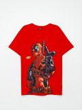 Tricou cu imprimeu Deadpool - roșu - CROPP - small1