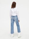 Jeans straight con effetto consumato decorativo - Blu - CROPP - small3